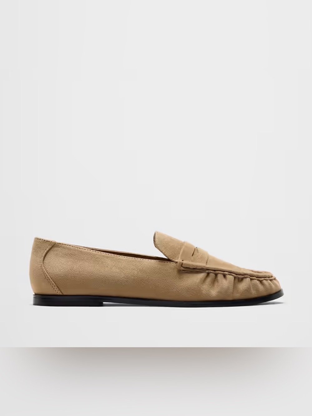 NWT BANANA REPUBLIC VEGAN LEATHER GATHERED LOAFER SIZE 8.5
